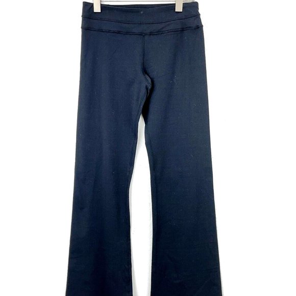 Lululemon Wide Leg Black Leggings Size 6 - Picture 1 of 4
